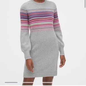 Gap Wool-Blend Crazy Stripe Sweater Dress Size S